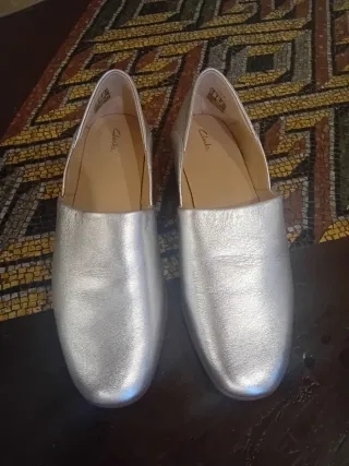 Ballerine Clarks Argento Tg. 38 Nuove
