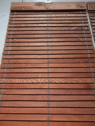 2 Persianas Alicantinas de madera natural