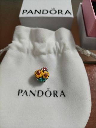Charm Pandora Flor Plata Auténtico Nuevo