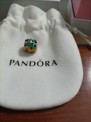 Charm Pandora Flor Plata Auténtico Nuevo