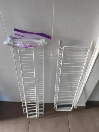 Escurreplatos mueble 80cm metal blanco