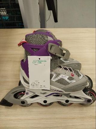 Roller fitness niños FIT 3 JUNIOR blanco violeta