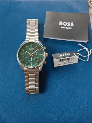 Orologio BOSS Cronografo Uomo Verde Oro
