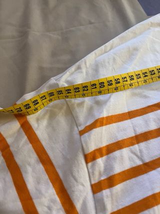 Jersey Talla Grande Rayas Naranja Blanco