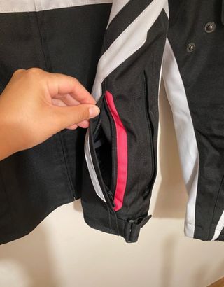 Cazadora Moto Dainese Cordura Negra/Blanca