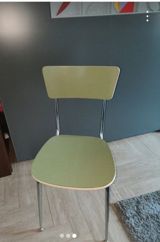Sedia vintage design legno e metallo