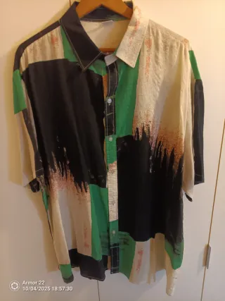 Camisa Hawaiana Manga Corta Estampada