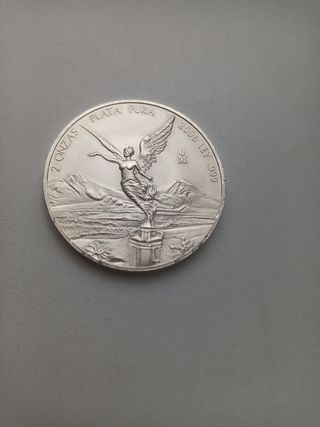 Moneda Libertad 2 Onzas Plata Pura 2006