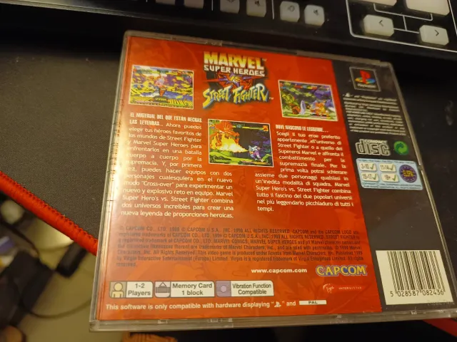 Marvel Super Heroes VS Street Fighter PSX PAL-ESP