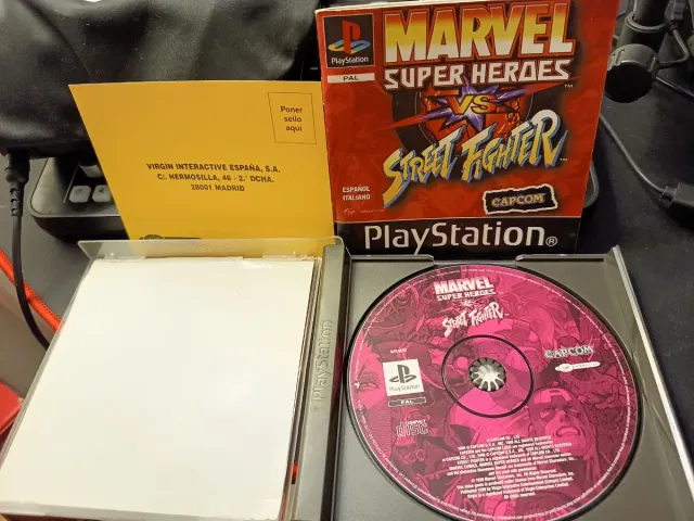 Marvel Super Heroes VS Street Fighter PSX PAL-ESP
