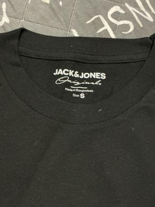 Camiseta Jack & Jones Negra Talla S