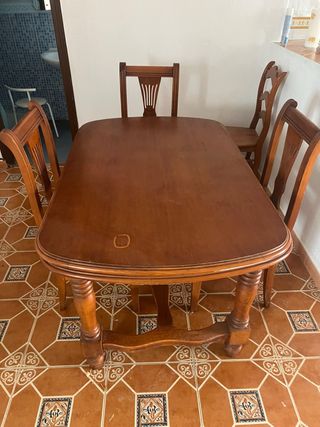 Mesa Comedor Extensible Madera Maciza