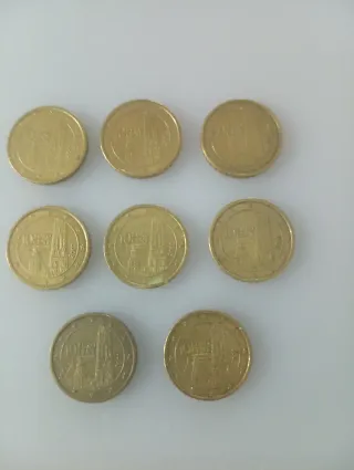 8 Monedas 10 Céntimos Austria 2002