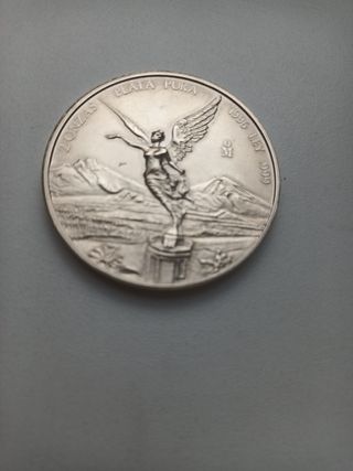 Moneda Libertad 2 Onzas Plata Pura 1996