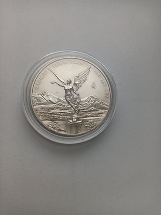Moneda Libertad 2 Onzas Plata Pura 1996