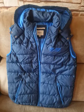 Chaleco Pepe Jeans Azul con Capucha