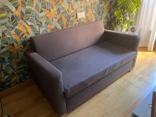 Sofá Cama Gris 2 Plazas