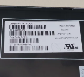 Teclado portátil HP ZBook G3 G4