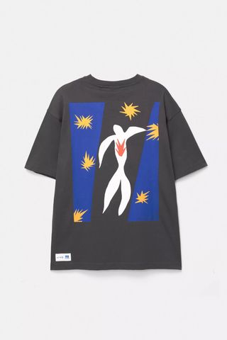 Camiseta gris con estampado Matisse
