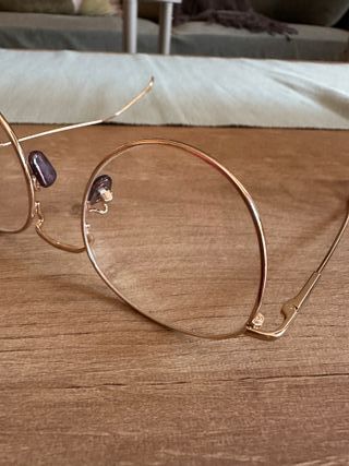 Gafas Tijn Eyewear sin graduar doradas nuevas