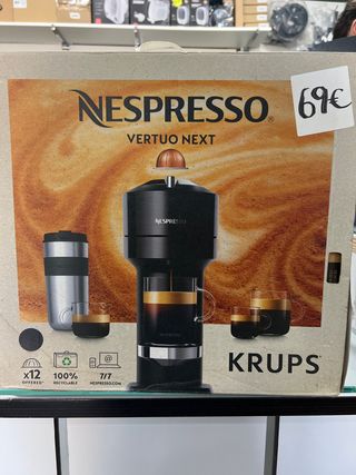 Cafetera Nespresso Vertuo Next Krups Negra