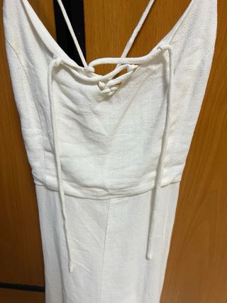 Mono blanco tirantes cruzados