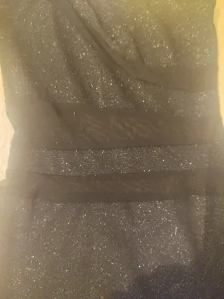 Vestido fiesta lentejuelas un hombro