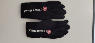 Guantes Invierno Castelli Negros y Rojos