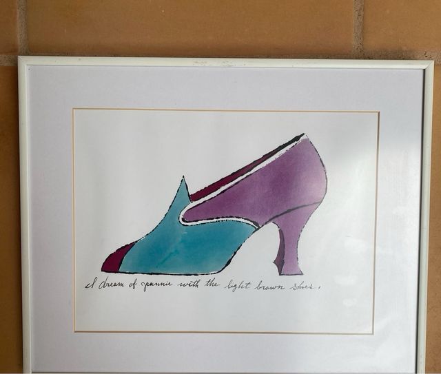 cuadro enmarcado de Andy Warhol “Shoes” de  1980