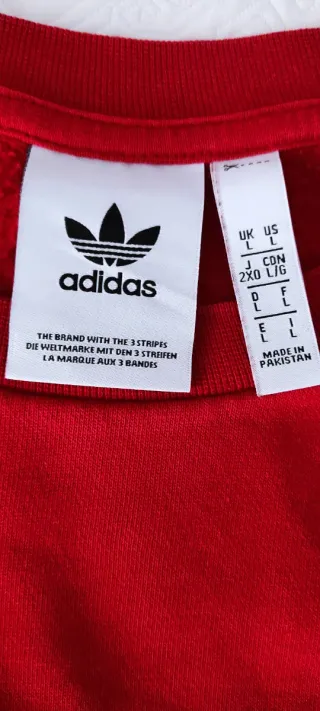Sudadera Adidas Roja Hombre
