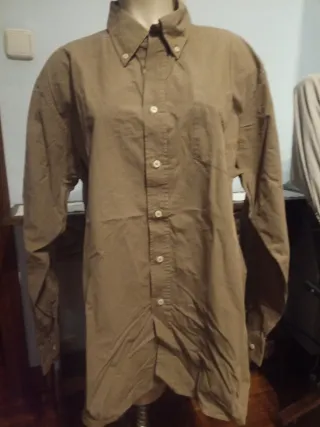 Camisa manga larga marrón G54