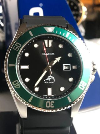 Orologio Casio Subacqueo Nero e Verde