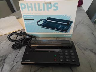 Telefono fisso Philips TD 9130 vintage nero nuovo