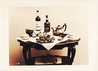 Foto pubblicitaria vintage CHERRY BRANDY E COGNAC