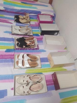 Zapatos mujer talla 36 y 37 los 5 pares por 30