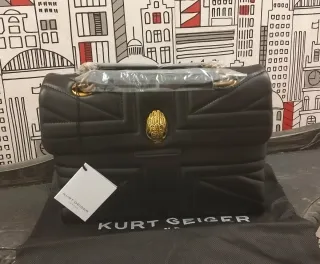 Bolso Kurt Geiger Negro Union Jack
