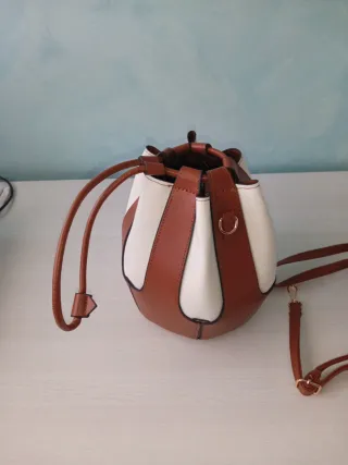Bolso NUEVO marrón y beige