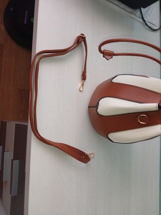 Bolso NUEVO marrón y beige
