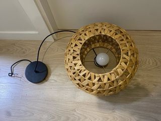 Lámpara colgante de junco de mar