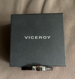 Pulsera Viceroy Hombre Cuero y Plata