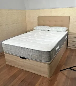 Canapé y colchón beige/marrón