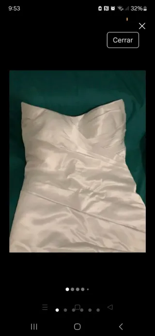 Vestido de Novia Blanco con Abertura