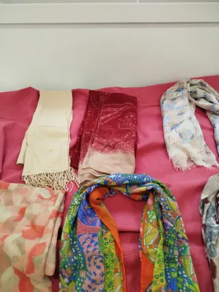 Pañuelos y fulares de colores