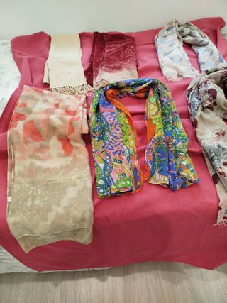 Pañuelos y fulares de colores