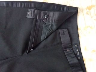 ZARA Pantalón traje banda satén lateral M