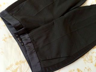 ZARA Pantalón traje banda satén lateral M