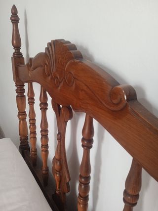Dos camas vintage madera años 70 190cm