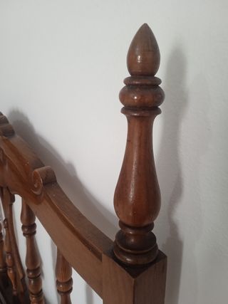 Dos camas vintage madera años 70 190cm