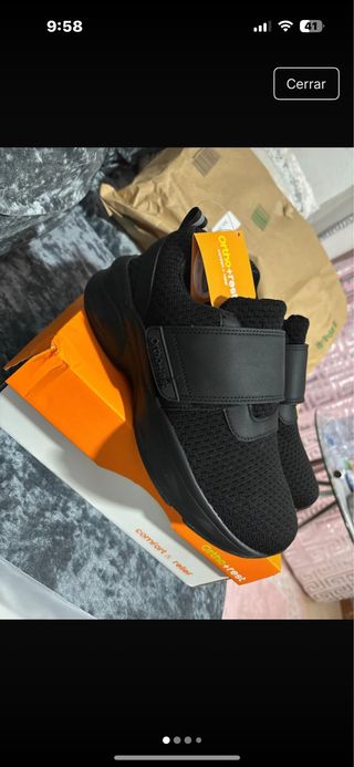 Zapatillas Ortho+rest Negras Velcro 