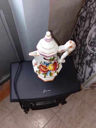 Caffettiera Ceramica Bassano Decorata Frutta